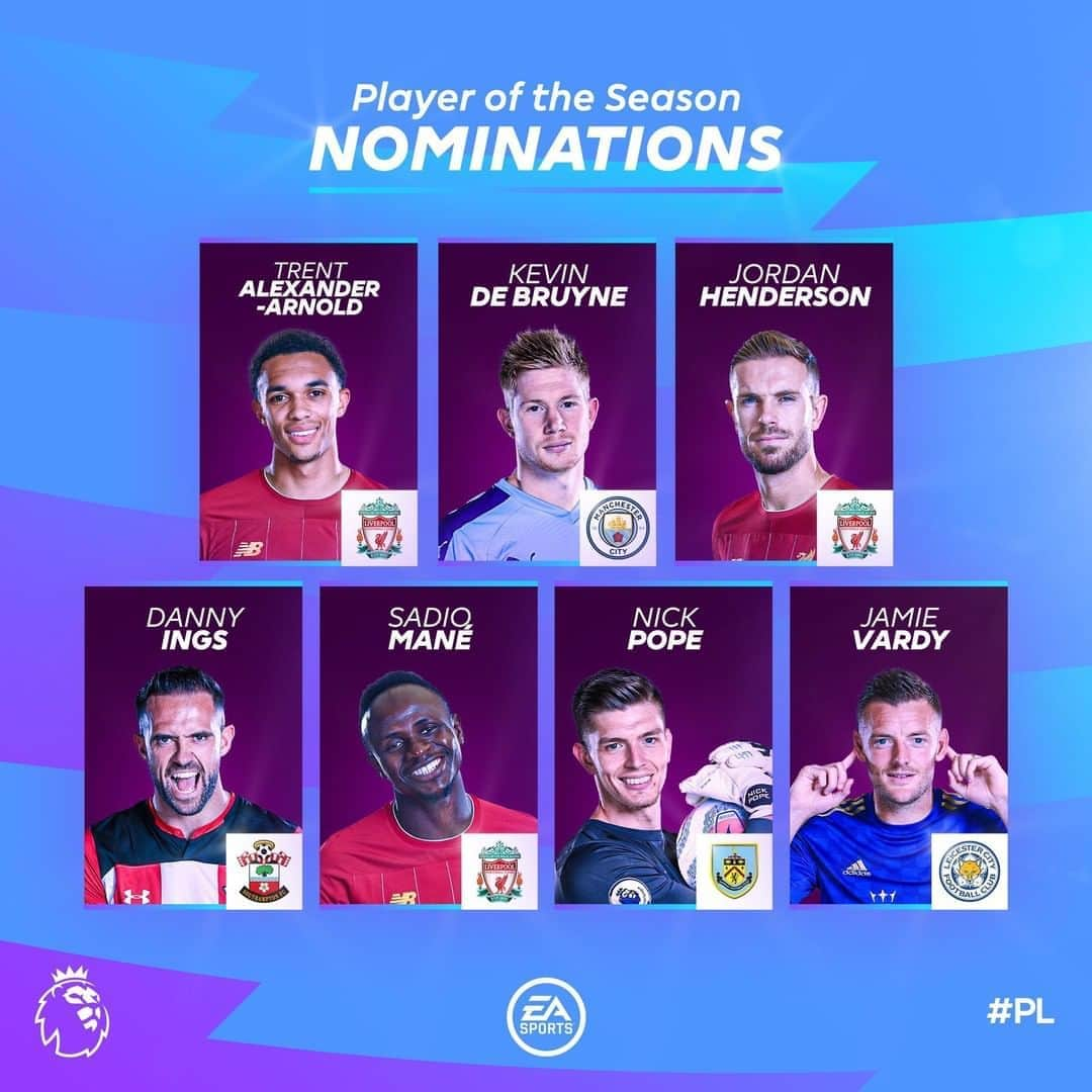 プレミアリーグさんのインスタグラム写真 - (プレミアリーグInstagram)「7️⃣ exceptional footballers!⁣ ⁣ But you can only choose 1️⃣ @easportsfifa Player of the Season」8月7日 19時00分 - premierleague