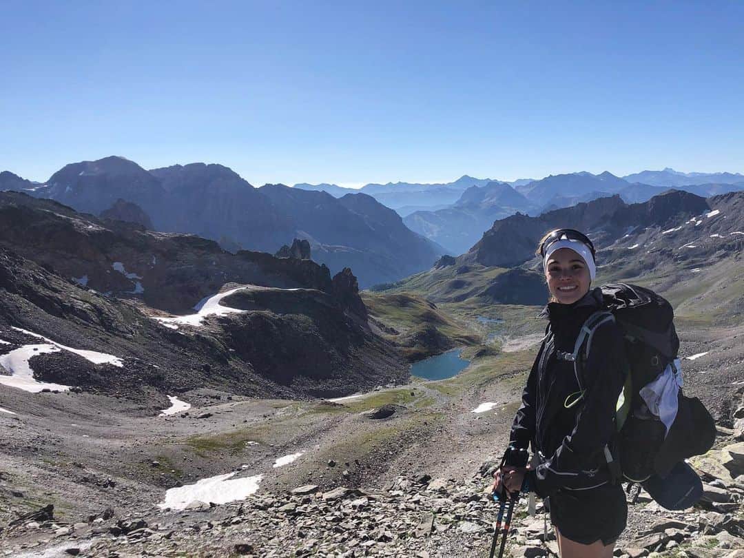 ポーリーヌ・オアロのインスタグラム：「Col des Muandes et arrivée au Thabor 😍 3178m #montthabor」