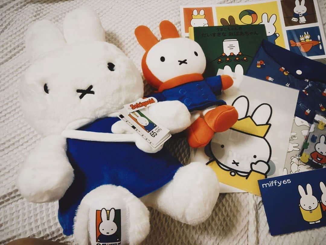 のインスタグラム：「ミッフィー展いけてよかった😢😢おうちにいっぱいミッフィさんいる！ ぱんつ大みせびらかしミッフィさんも大好き  . . . . #ミッフィー展 #miffy #miffy65th #ミッフィー」