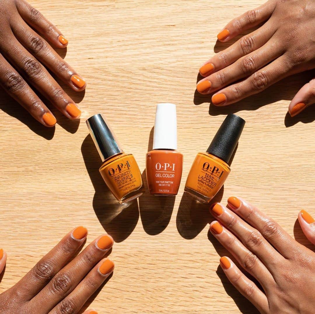 OPIさんのインスタグラム写真 - (OPIInstagram)「Shade of the month: #HaveYourPanettoneAndEatItToo. This warm shade of orange is available across three OPI systems. 💅  #ColorIsTheAnswer #OPIMuseOfMilan #OPINailLacquer #OPIInfiniteShine #OPIGelColor #OrangeNails #FallFashion #FallTrends #FallNails #FallMani #TrendyNails #MilanFashion #OPIObsessed #GelMani」8月8日 0時46分 - opi