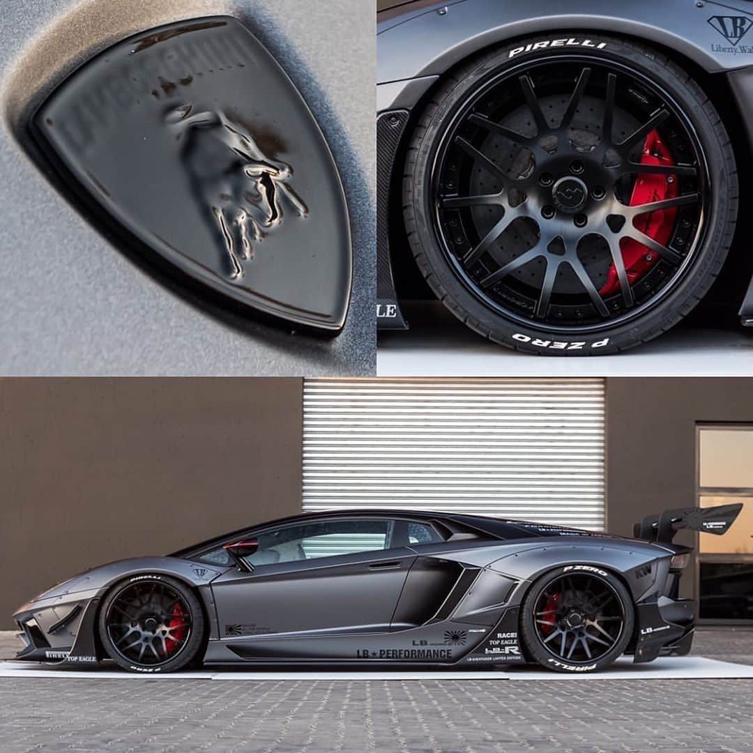 CarsWithoutLimitsさんのインスタグラム写真 - (CarsWithoutLimitsInstagram)「LB WORKS LIMITED 18/50 AVENTADOR by @race1_ ....... LBW carbon aero kit , NOVITEC suspension , Forgiato wheels , Supersprint custom exhaust , upgraded engine software , signature RACE! blackout and custom colour , 3M custom matte grey wrap , extended custom carbon parts ...... Entirely and expertly built in house by RACE!®️ #1 #carswithoutlimits #libertywalk #aventador」8月7日 21時51分 - carswithoutlimits