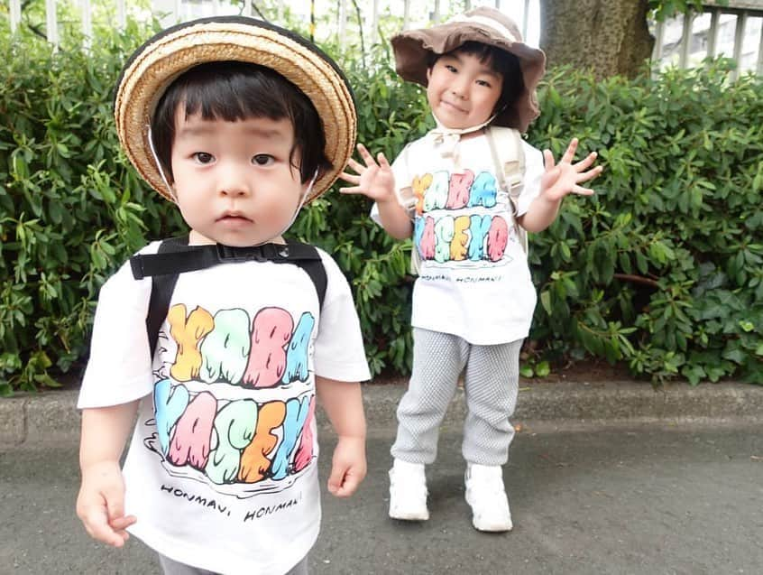 池田真一さんのインスタグラム写真 - (池田真一Instagram)「YABA YASEYO Tシャツ kidsサイズ バンビーノ藤田kids マジで可愛すぎる😆 最高やん！！」8月7日 22時17分 - wartdebu