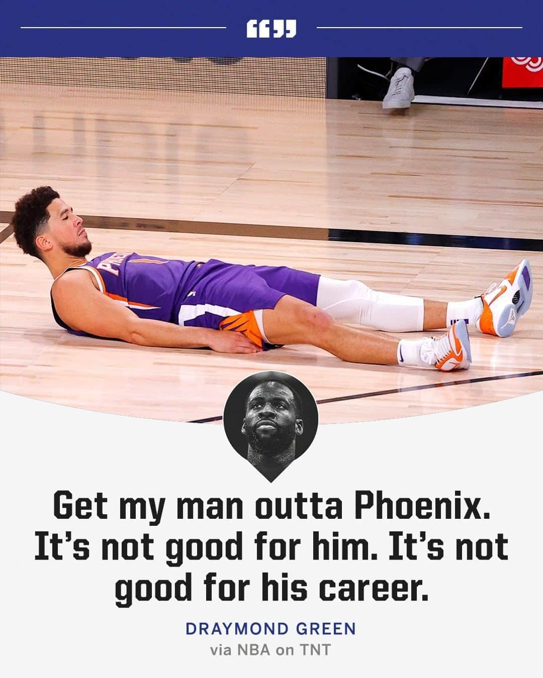 espnさんのインスタグラム写真 - (espnInstagram)「Draymond Green says he wants to see Devin Booker on another team.」8月8日 8時27分 - espn