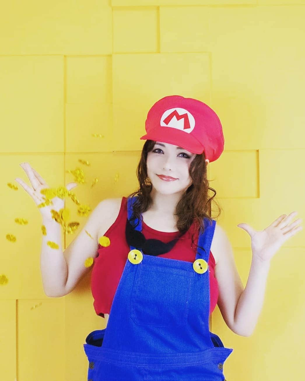 沖田杏梨さんのインスタグラム写真 - (沖田杏梨Instagram)「I'm going to be in Super Mario time now‼️ 今からスーパーマリオタイム入る⭐  #supermario #supermariobros #nintendo  #anriokita」8月8日 1時14分 - anri_okita