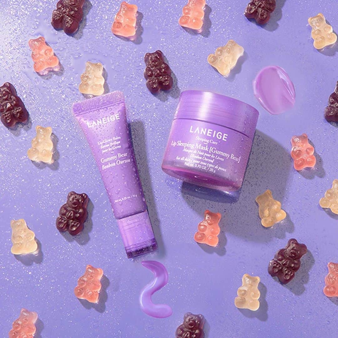 セフォラさんのインスタグラム写真 - (セフォラInstagram)「It's finally here! @laneige_us’ bestselling Lip Sleeping Mask and Lip Glowy Balm hydrate for smoother, more supple lips with a natural hint of color and shine. Now in Gummy Bear with a subtle lavender tint!﻿ Tap to shop.」8月8日 1時31分 - sephora