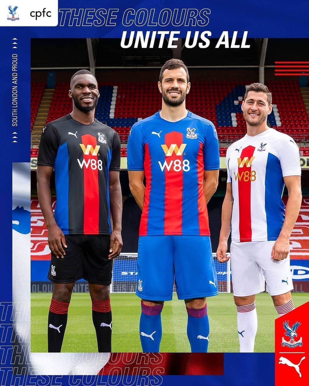 プレミアリーグさんのインスタグラム写真 - (プレミアリーグInstagram)「Like the look of Crystal Palace’s new kits? ⁣ ⁣ Repost • @cpfc These Colours Unite Us All.⁣⁣ ⁣⁣ #CPFC #PremierLeague #PL #SouthLondonandProud」8月8日 3時02分 - premierleague