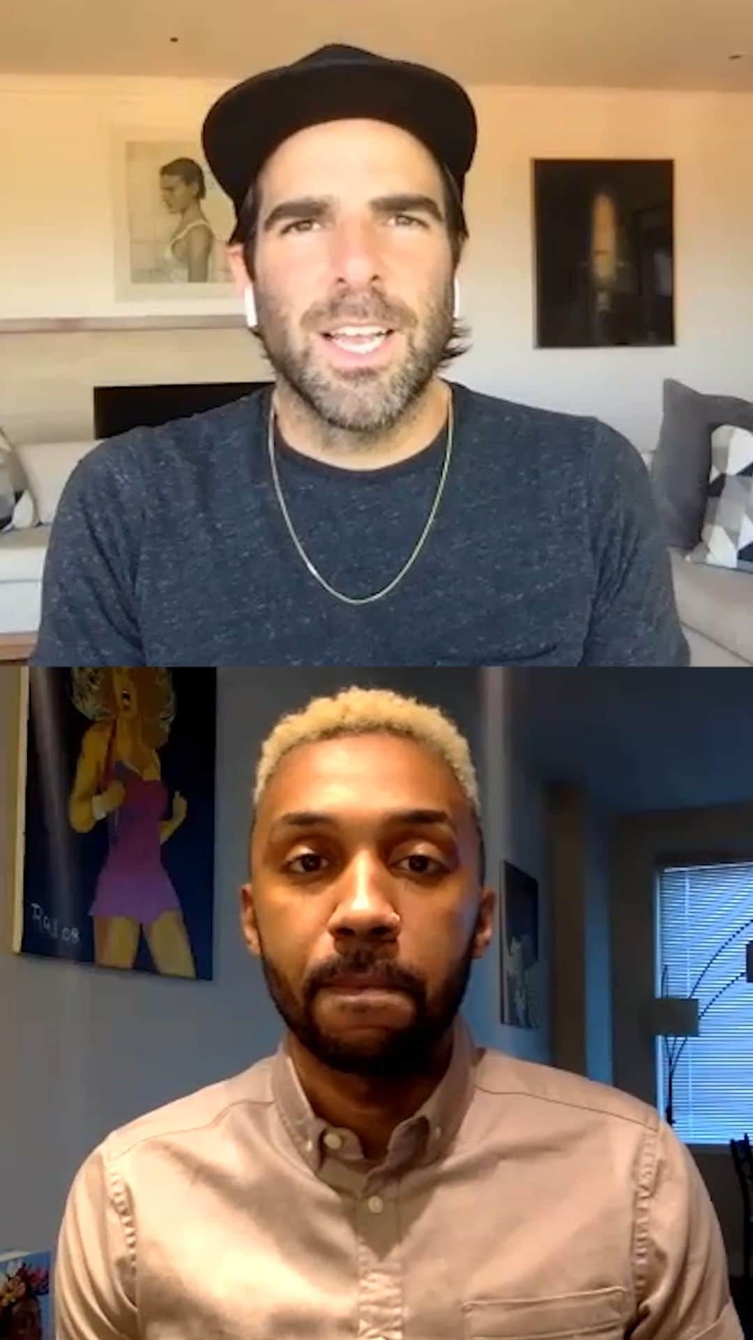 ザカリー・クイントのインスタグラム：「i have been so inspired by my connection with @iamgmjohnson over the past few weeks. and it's a true honor to introduce them to my followers and celebrate their recent accomplishments with my fans. i encourage you to buy their book ALL BOYS AREN'T BLUE and keep a sharp eye out for the many upcoming projects they are currently developing. here we discuss george's unique experience growing up black and queer - as well as issues around HIV decriminalization - the abolition of the police - and the future of activism in the black lives matter movement. i look forward to many more conversations with george and am particularly thrilled for all of their success! more to come...」