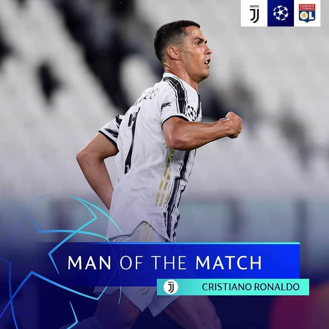 UEFAチャンピオンズリーグさんのインスタグラム写真 - (UEFAチャンピオンズリーグInstagram)「Two goals & #UCLMOTM award for Cristiano Ronaldo ⚽️⚽️⁣ ⁣ 👉 @cristiano will be among four candidates for Player of the Week. You can choose your selection from Saturday 👑   #UCL #Cristiano #Ronaldo #CR7 #cristianoronaldo」8月8日 6時42分 - championsleague