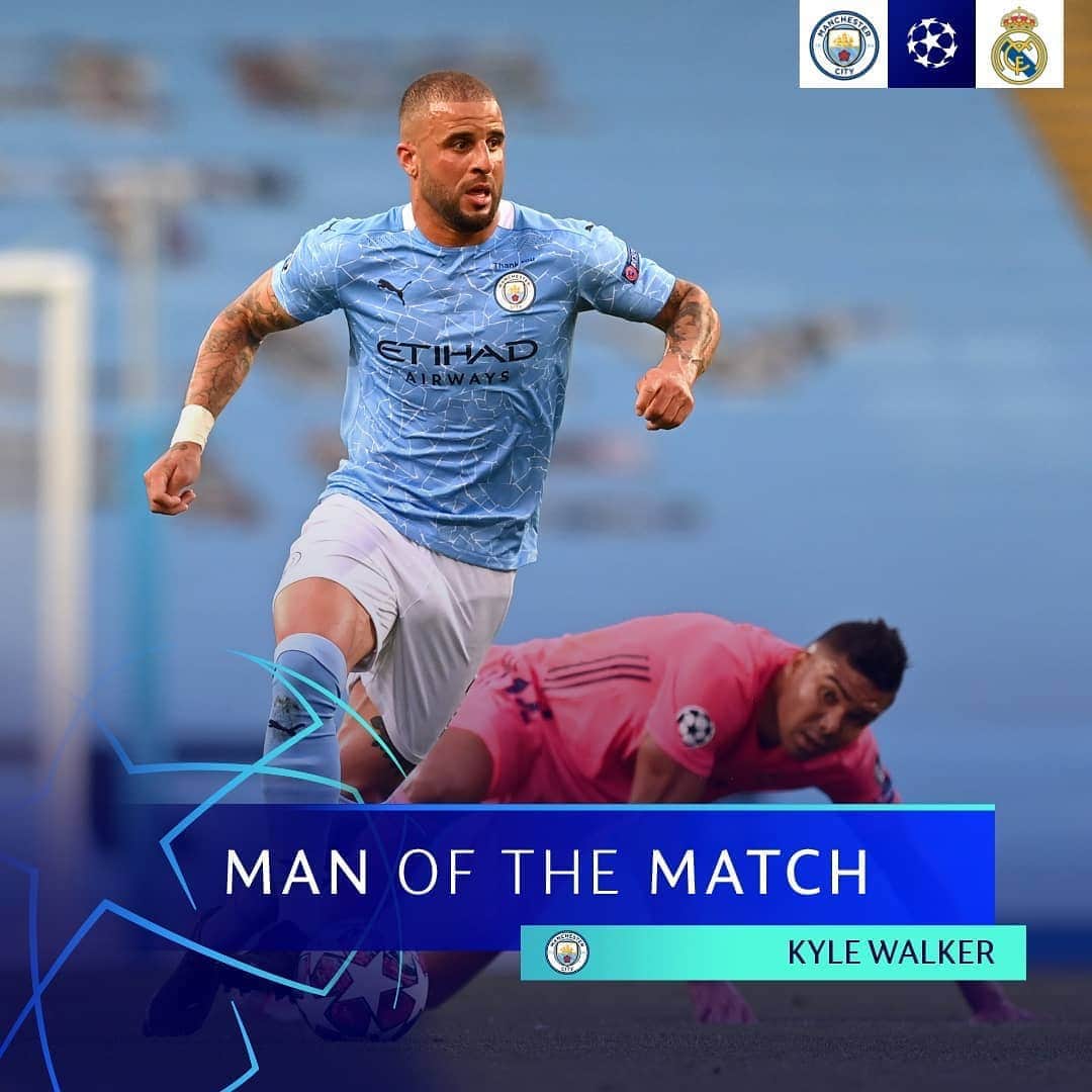 UEFAチャンピオンズリーグさんのインスタグラム写真 - (UEFAチャンピオンズリーグInstagram)「🙌 Manchester City full-back Kyle Walker = #UCLMOTM! 👏👏👏⁣ ⁣ 👉 He'll be one of four players in Saturday's vote where you crown the Player of the Week 👑」8月8日 6時56分 - championsleague