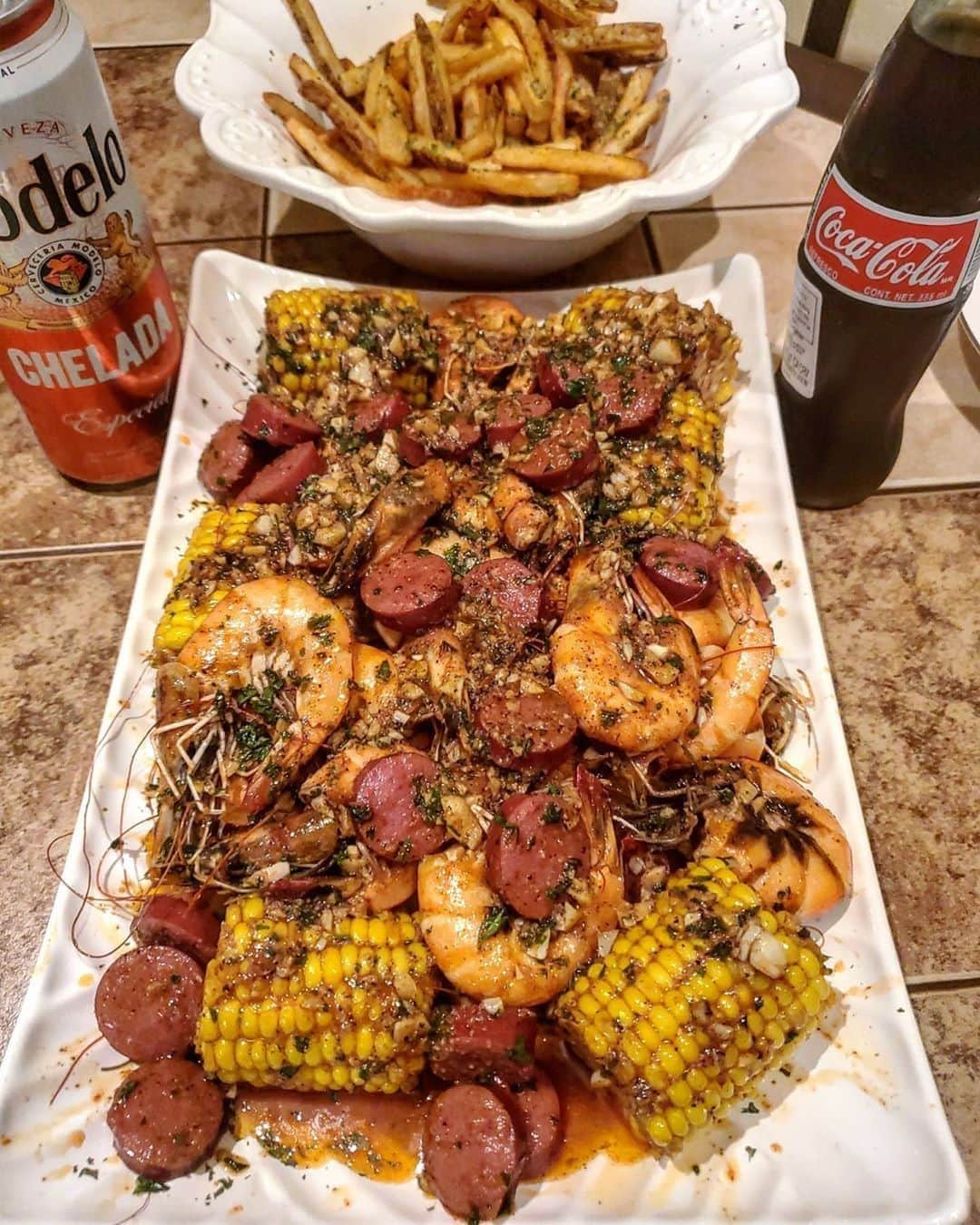 Flavorgod Seasoningsさんのインスタグラム写真 - (Flavorgod SeasoningsInstagram)「"Homemade Cajun Shrimp Boil 🦐🦐🦐🔥🔥🔥 With Buffalo Seasoned Fries!!!!🤤🍟🍟 LET'S GOOOOOO!!!... BUFFALO SEASONING IS FROM @flavorgod"⁠ -⁠ Customer:👉 @roarbertoe⁠ -⁠ Add delicious flavors to your meals!⬇️⁠ Click link in the bio -> @flavorgod  www.flavorgod.com⁠ -⁠ Flavor God Seasonings are:⁠ ✅ZERO CALORIES PER SERVING⁠ ✅MADE FRESH⁠ ✅MADE LOCALLY IN US⁠ ✅FREE GIFTS AT CHECKOUT⁠ ✅GLUTEN FREE⁠ ✅#PALEO & #KETO FRIENDLY⁠ -⁠ #food #foodie #flavorgod #seasonings #glutenfree #mealprep #seasonings #breakfast #lunch #dinner #yummy #delicious #foodporn」8月8日 8時01分 - flavorgod