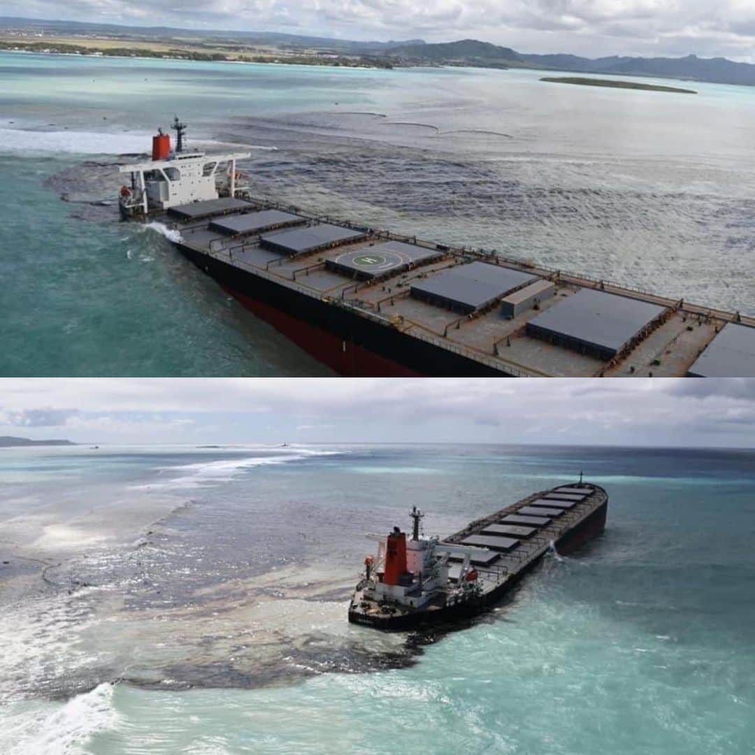 ティモシー・サイクスさんのインスタグラム写真 - (ティモシー・サイクスInstagram)「⚠️PLEASE SHARE THIS BREAKING NEWS WITH YOUR FOLLOWERS TO GET MAURITIUS URGENT HELP⚠️ Repost from @savethereef Late Friday, the Indian Ocean island of Mauritius declared a “state of environmental emergency” after a Japanese-owned ship that ran aground offshore days ago began spilling tons of fuel. Mauritius has said the ship was carrying nearly 4,000 tons of fuel and cracks have appeared in its hull. Prime Minister Pravind Jugnauth earlier in the day said his government was appealing to France for help, saying the spill “represents a danger” for the country of some 1.3 million people that relies heavily on tourism and has been been hit hard by the effects of the coronavirus pandemic. “Our country doesn’t have the skills and expertise to refloat stranded ships, so I have appealed for help from France and President Emmanuel Macron,” he said. Bad weather has made it impossible to act, and “I worry what could happen Sunday when the weather deteriorates.” Tons of diesel and oil are now leaking into the water, environmental group Greenpeace Africa’s climate and energy manager Happy Khambule said in a statement. “Thousands of species around the pristine lagoons of Blue Bay, Pointe d’Esny and Mahebourg are at risk of drowning in a sea of pollution, with dire consequences for Mauritius’ economy, food security and health,” Khambule said. A government environmental outlook released nearly a decade ago said Mauritius had a National Oil Spill Contingency Plan but equipment on hand was “adequate to deal with oil spills of less than 10 metric tonnes.” WE MUST GET MAURITIUS HELP so please send this to French President @emmanuelmacron and share this tragic news with your followers and encourage them to share it too and also tag people, celebrities, influencers and news media — let’s all work together to make this go viral so we can get more news coverage and International aid RIGHT NOW! Images by @gregrouxel @hugoclementk @greenpeace #mauritius #oilspill #karmagawa #savethereef」8月8日 8時17分 - timothysykes