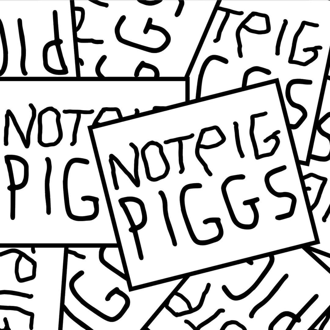 METTYさんのインスタグラム写真 - (METTYInstagram)「NOT PIG PIGGS #illustration」8月8日 18時43分 - mettystudio