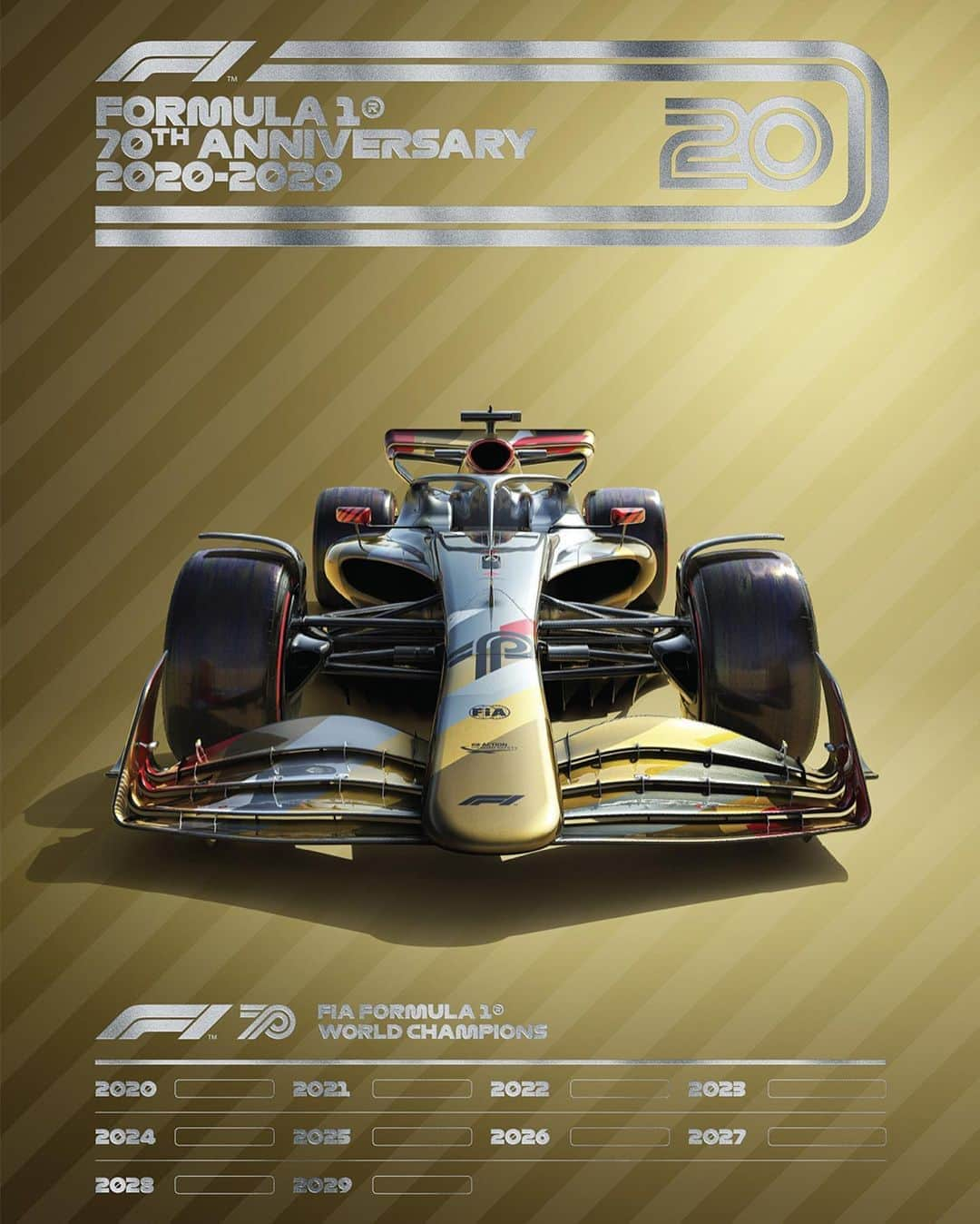 F1さんのインスタグラム写真 - (F1Instagram)「Celebrate 70 years of Formula 1 with these iconic F1 posters from through the decades!👌👉  #F1 #F170 #Formula1」8月8日 19時01分 - f1