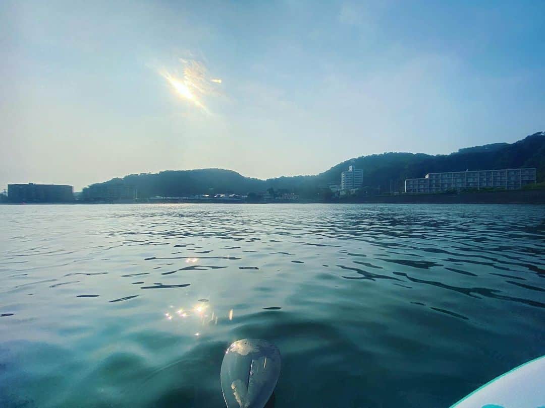 クボタマサヒコのインスタグラム：「7:00am on the sea #sea #sup」