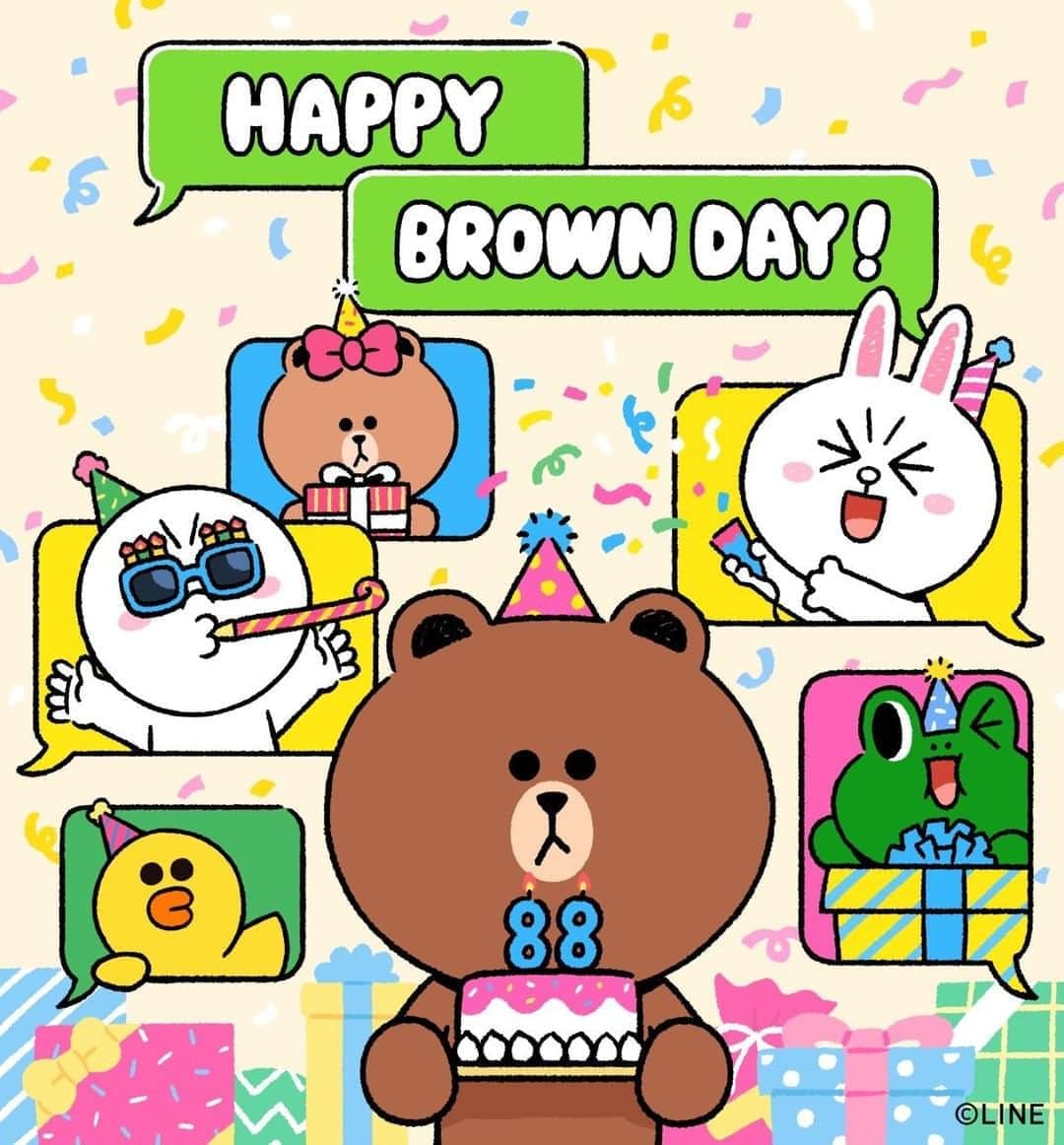 LINE FRIENDSさんのインスタグラム写真 - (LINE FRIENDSInstagram)「Thank you for being you, BROWN 🎂 Don't forget we're always with you! ⠀ We have gifts for you from everyone! 😉 ⠀ #HappyBirthday #BROWN #BROWNDAY2020 #BROWNDAY #CONY #SALLY #CHOCO #LEONARD #MOON #LINEFRIENDS」8月8日 11時00分 - linefriends