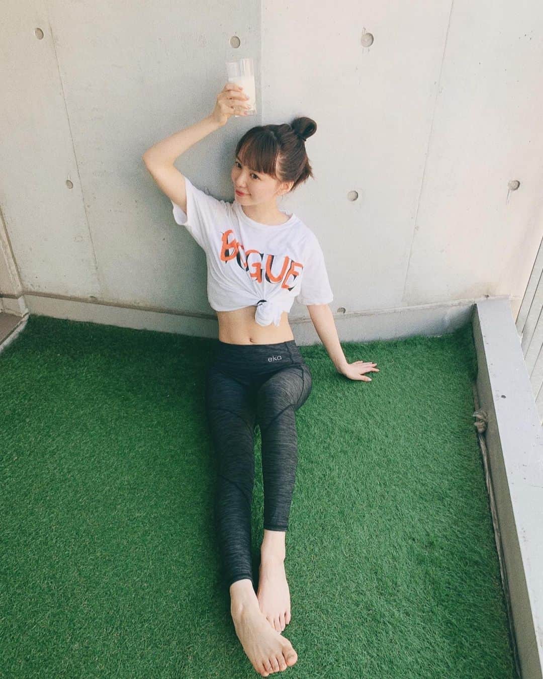 のインスタグラム：「. . @t.balance さんにて お仕事前のトレーニング🙃 プロテインはキャラメル味🍮 . . #tbalance #personaltraining #gym #筋トレ初心者 #ティーバランス #パーソナルトレーニング #山根千佳 #トレーニング #筋トレ #🏋️‍♀️ #instagood #instalike #followｍe #unknownjapan #instalove #discoverjapan #me #粉我 #时装 #赞 #腹筋女子 #ジム女子 #gymlife  #오오티디 #패션 #패션스타그램 #데일리룩 #데일리그램」