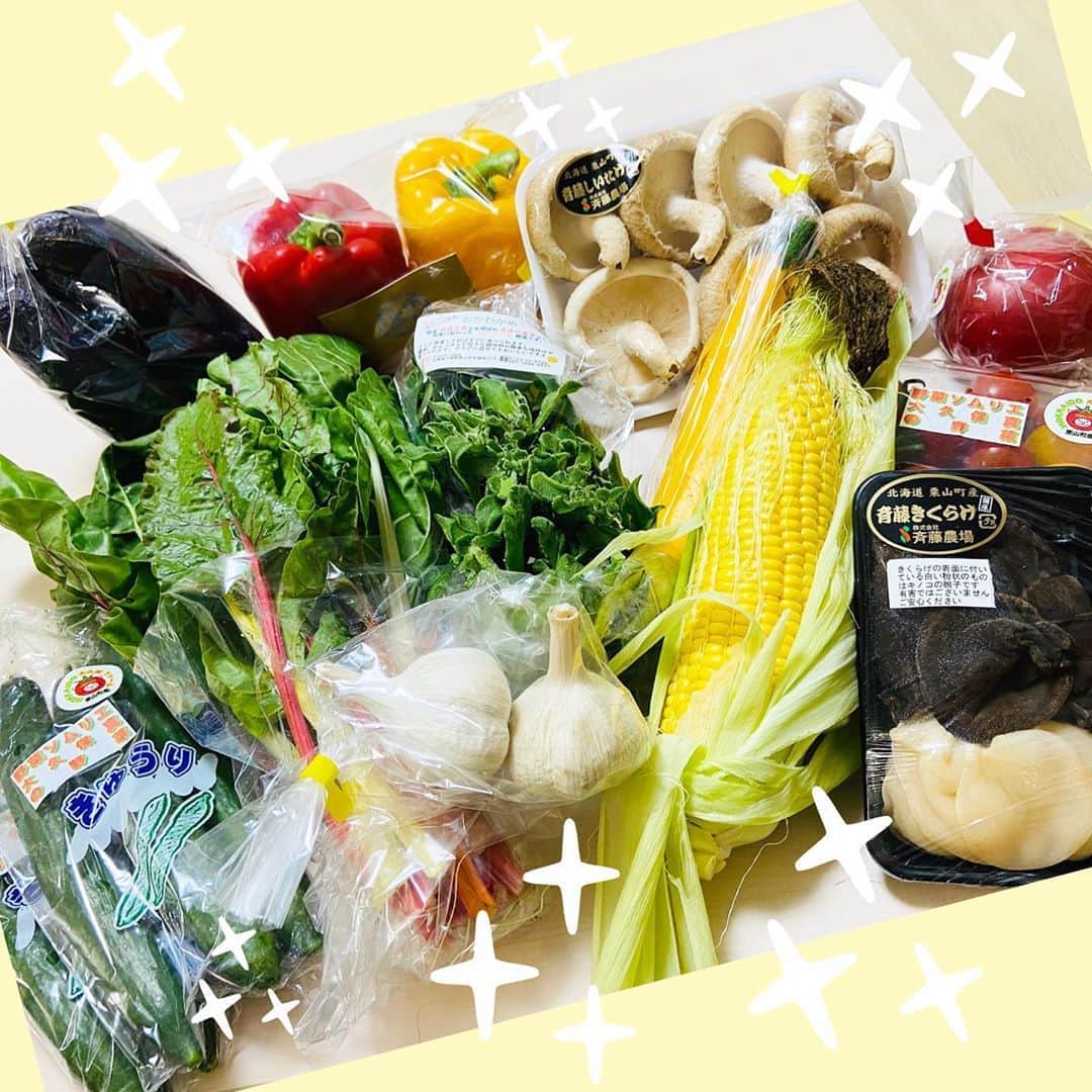 やしろ優さんのインスタグラム写真 - (やしろ優Instagram)「北海道のお野菜セット♥️♥️購入しました😍♥️♥️♥️  嬉しすぎますー！！！！  どんな料理作ろうか✨ワクワクしちゃう😍‼️‼️‼️  バービーさんプロデュースのECサイト、and3styleさん！！  この量でかなりお得なお値段‼️‼️‼️  大切に料理させていただきます😙♥️♥️」8月8日 12時58分 - yashiroyuuuu