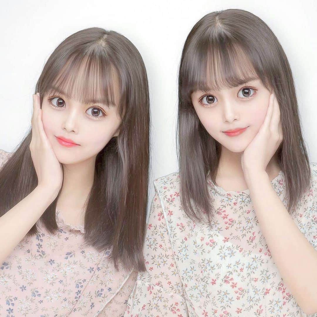 ひかはるのインスタグラム：「プリクラの加工変えてみた🤍🤍🤍1枚目がmixmeで2、3枚目がキャンスタです🌷  #プリント倶楽部 #プリクラ #プリクラポーズ #プリクラ加工 #双子 #双子コーデ #twins #twinscode #ひかはる」