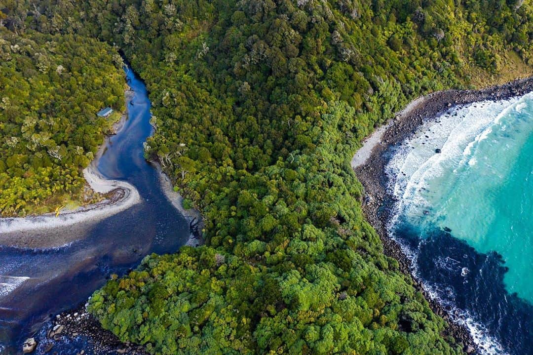 マイケル・ドーソンさんのインスタグラム写真 - (マイケル・ドーソンInstagram)「Spot the hut. #yankeeriver   #stewartisland #nzmustdo #exploreyourbackyard」8月8日 14時37分 - mrmikedawson