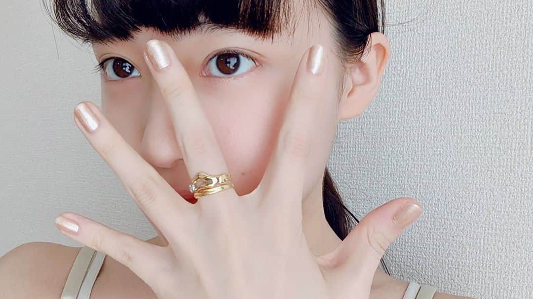 相川結さんのインスタグラム写真 - (相川結Instagram)「私とネイルと指輪と。 #ネイル #リング #指輪」8月8日 15時47分 - yu__nyan16