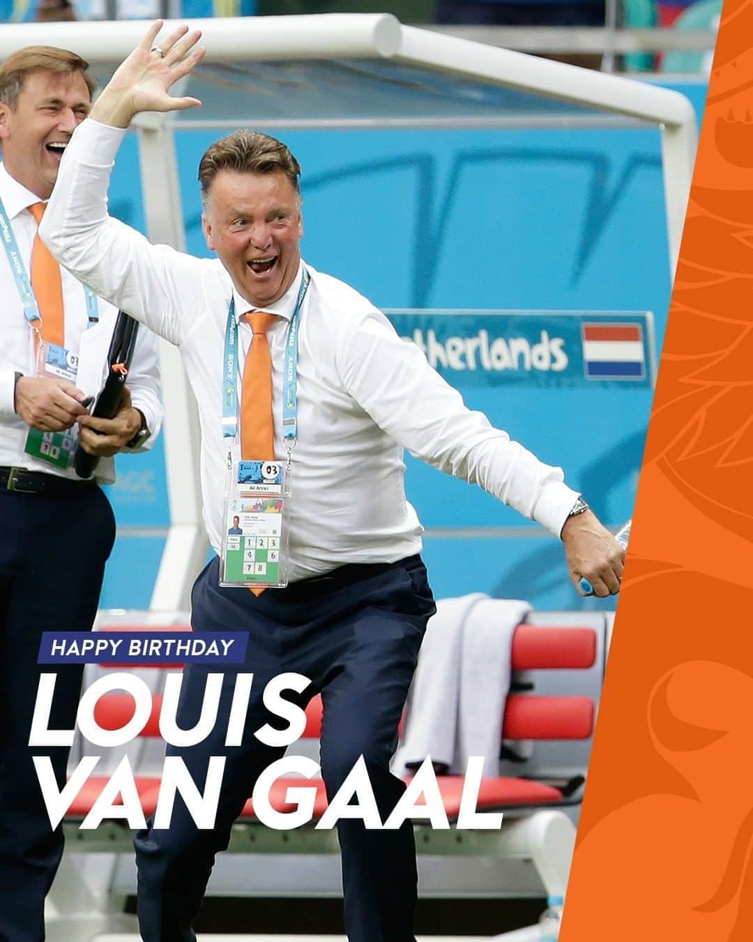 サッカー オランダ代表チームさんのインスタグラム写真 - (サッカー オランダ代表チームInstagram)「Van harte, Louis! ✋🎉」8月8日 16時06分 - onsoranje
