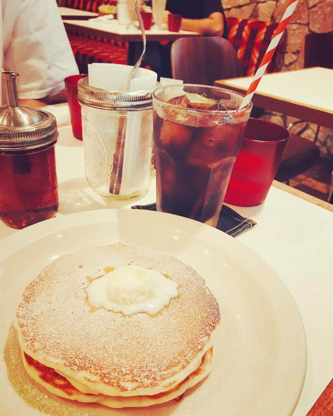 藤木由貴さんのインスタグラム写真 - (藤木由貴Instagram)「🥞🍴🥤 . もちもち甘くない系パンケーキ。 . #cafe #coffeebreak #pancakes」8月8日 17時19分 - yuki.grm