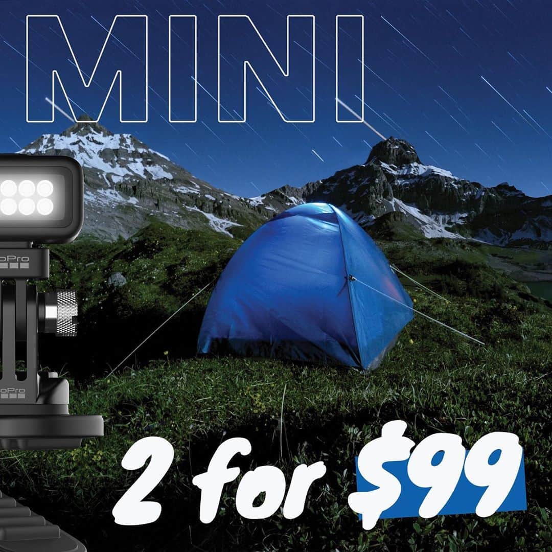 goproさんのインスタグラム写真 - (goproInstagram)「For a limited time, snag two Zeus Mini's for $99. 🔦 ⠀⠀⠀⠀⠀⠀⠀⠀⠀ This rugged + rechargeable swivel clip light provides waterproof, hands-free LED illumination for DIY projects, camping, outdoor adventures, safety, + more. ⠀⠀⠀⠀⠀⠀⠀⠀⠀ Tap the link in our bio to shop—discount applied at checkout.」8月9日 4時33分 - gopro