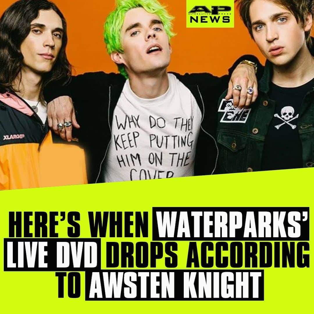 Alternative Pressさんのインスタグラム写真 - (Alternative PressInstagram)「INTERVIEW: Live music might be a thing of the distant future at this point, but we finally know the name of the @waterparks live DVD according to @awstenknight⁠ LINK IN BIO⁠ .⁠ .⁠ .⁠ #waterparks #awstenknight #geoffwigington #ottowood #waterparksdvd #waterparkslivedvd #alternativepress #altpress」8月9日 3時30分 - altpress