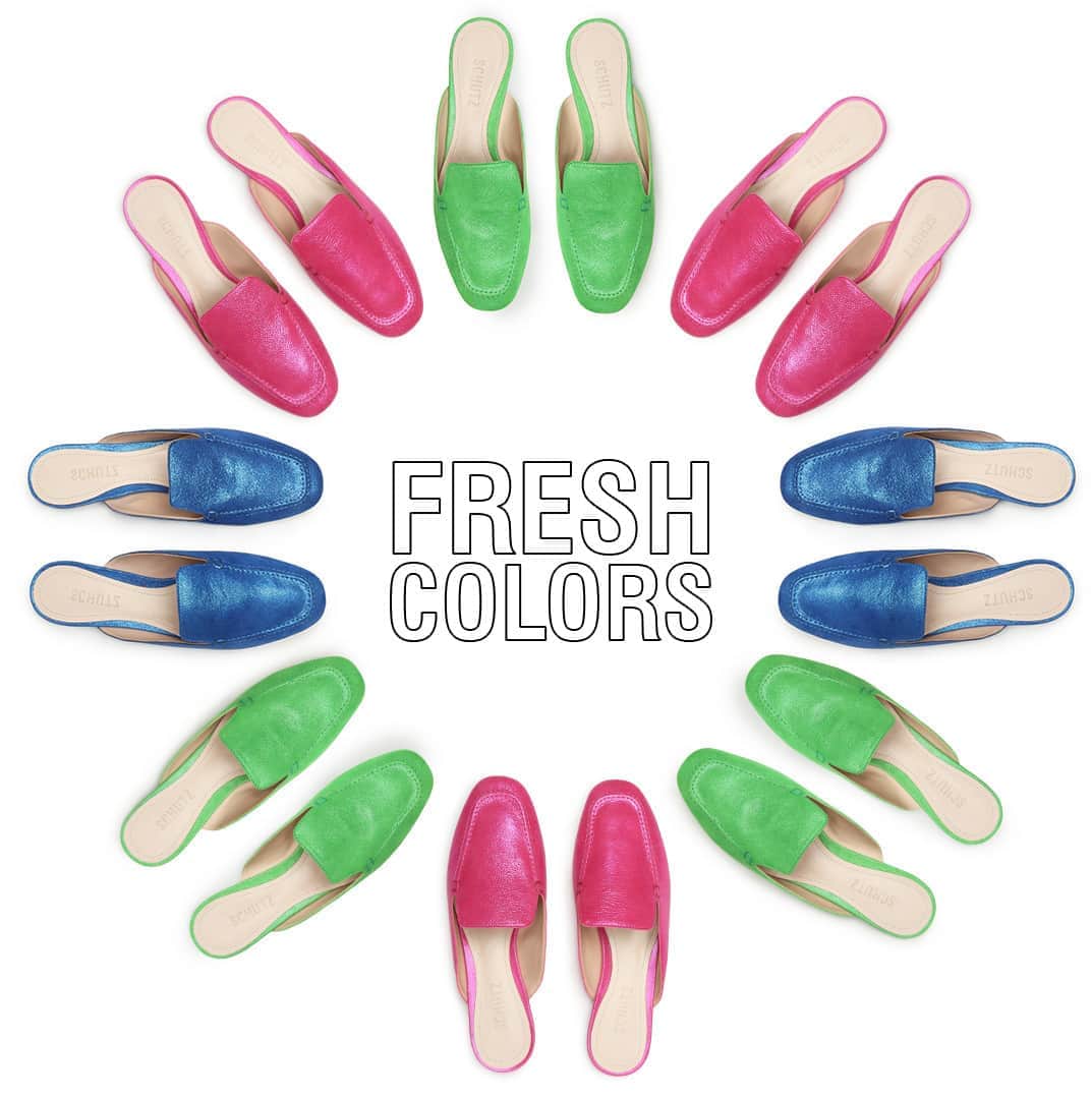 Schutzのインスタグラム：「FRESH COLORS - CHOOSE YOURS ❤️ #newin #schutzfresh」