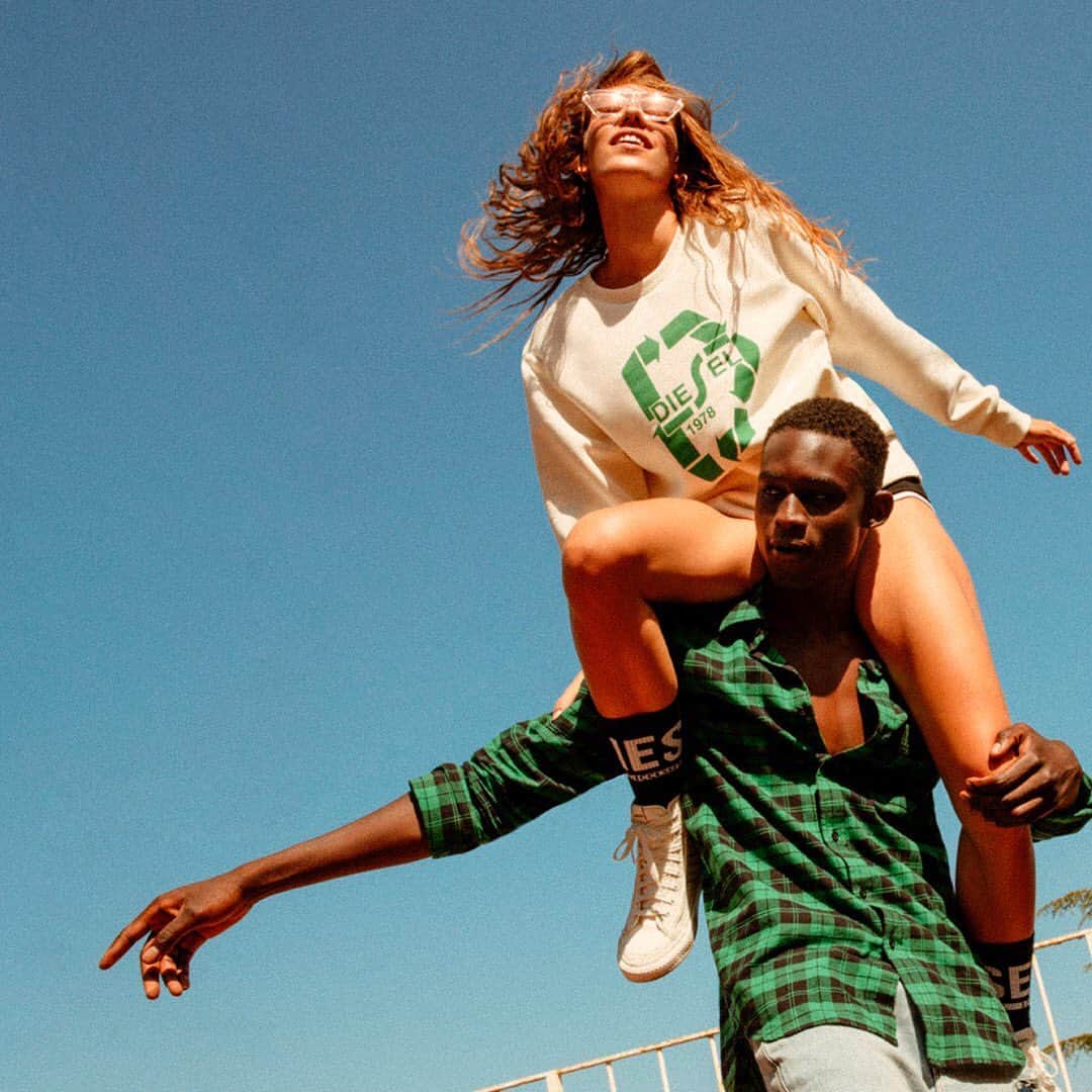 ディーゼルのインスタグラム：「Act responsibly even when you don’t. 😉 Check out our new Responsible Collection #ForResponsibleLiving」
