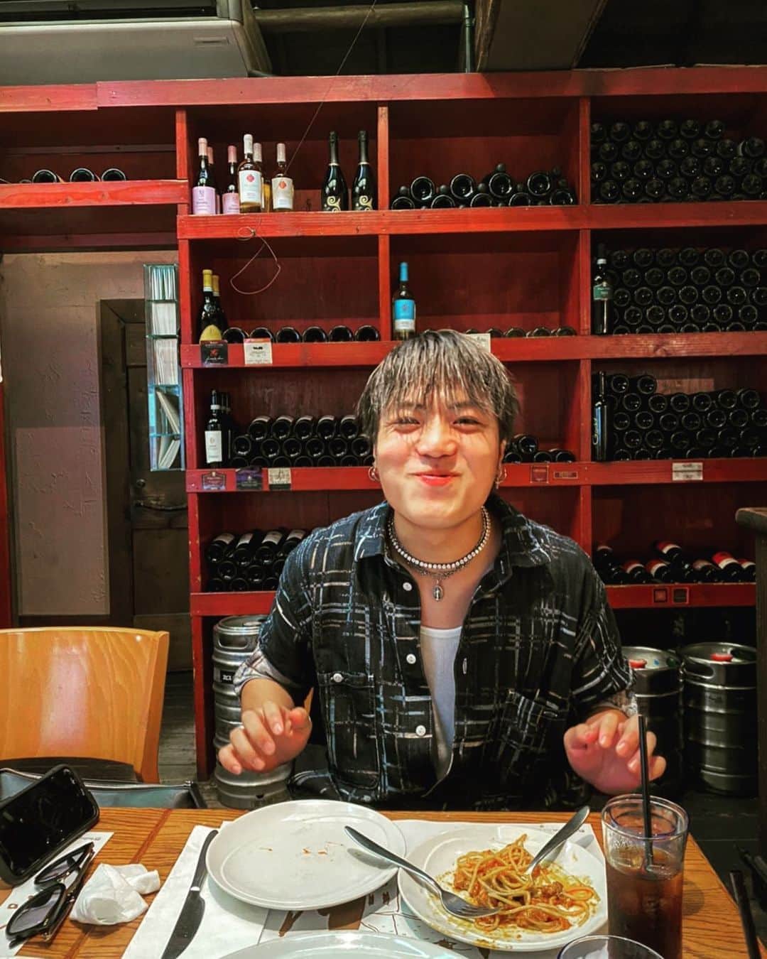 EINSHTEINさんのインスタグラム写真 - (EINSHTEINInstagram)「美味しい〜🤤 の顔🍝🍕☕️」8月8日 20時19分 - einshtein777