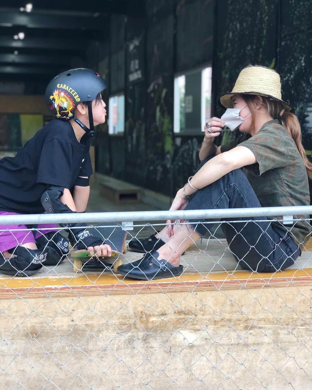 のインスタグラム：「♡♡  #swellvtg #bondskate #bondskatepark」