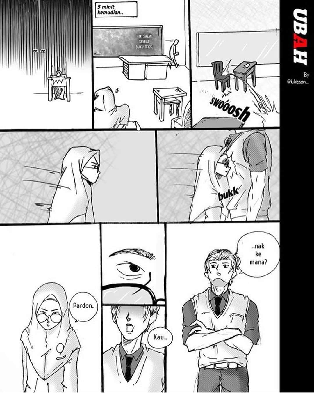 Koleksi Komik Malaysiaさんのインスタグラム写真 - (Koleksi Komik MalaysiaInstagram)「#Repost @lukiesan_ with @get_repost ・・・ UBAH Episode 3 part 4 Genre - kehidupan sekolah, romance, pelik • Yati meet Izat.  • Share this newborn comic✨ • #artmalaysia #art #artist #newbie #newborn #sketching #inking #sketchink #malaysiaart #sakuramicron #pelukis #pelukismalaysia #malaysiaart #yati #izat #switch #comicpages #comic #comicmalaysia #ubahbylukiesan #ubah #gengkomikmalaysia」8月8日 21時16分 - tokkmungg_exclusive