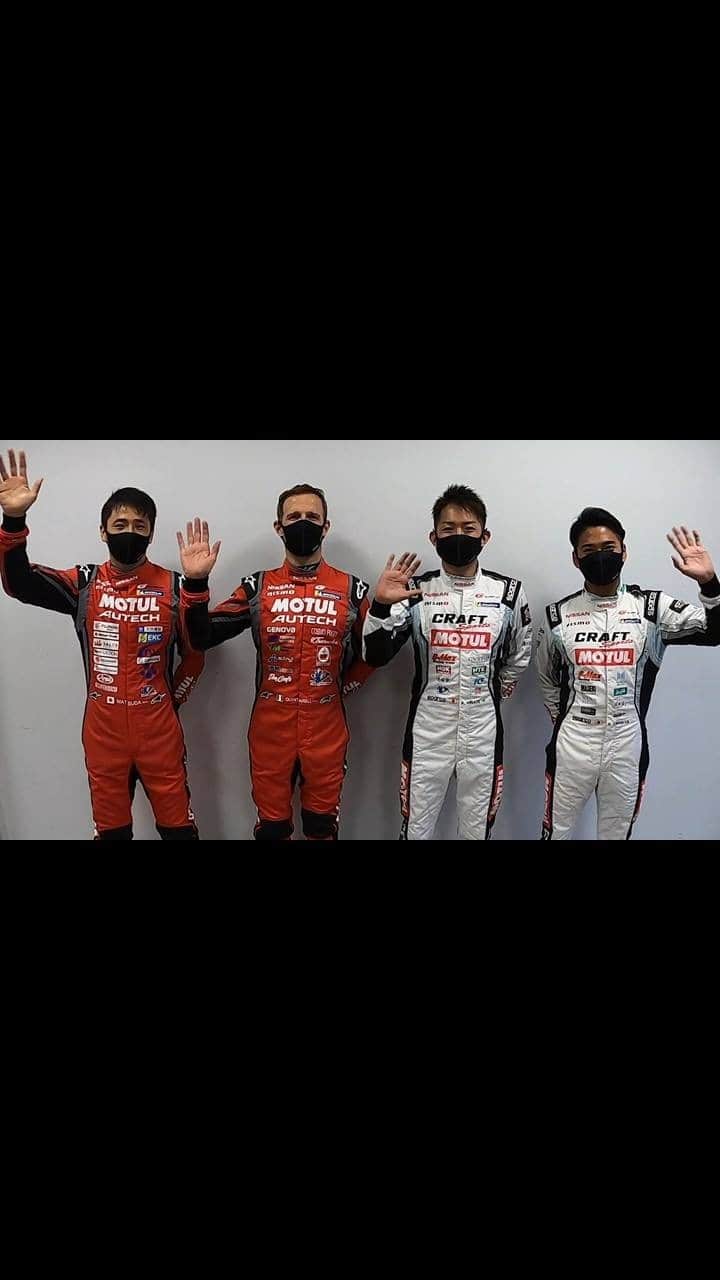 のインスタグラム：「SUPER GT 2020 Round2 への意気込みをNISMOドライバー達に語ってもらいました。 .  23号車 MOTUL AUTECH GT-R ドライバー 松田 次生選手 ロニー クインタレッリ選手 . 3号車 CRAFTSPORTS MOTUL GT-Rドライバー 平手 晃平選手  千代 勝正選手 . 応援よろしくお願いいたします!! . #MOTUL #MotulJapan #MOTULAUTECH #MOTULAUTECHGTR  #23号車 #スーパーGT #SuperGT #NISMO #ニスモ #松田次生 選手 #ロニークインタレッリ 選手 #CraftSportsMotul #CraftSportsMotulGTR #NDDPRACINGwithBMAX #3号車 #平手晃平 選手 #千代勝正 選手 #モチュール #レース好きな人と繋がりたい #powerdbymotul」