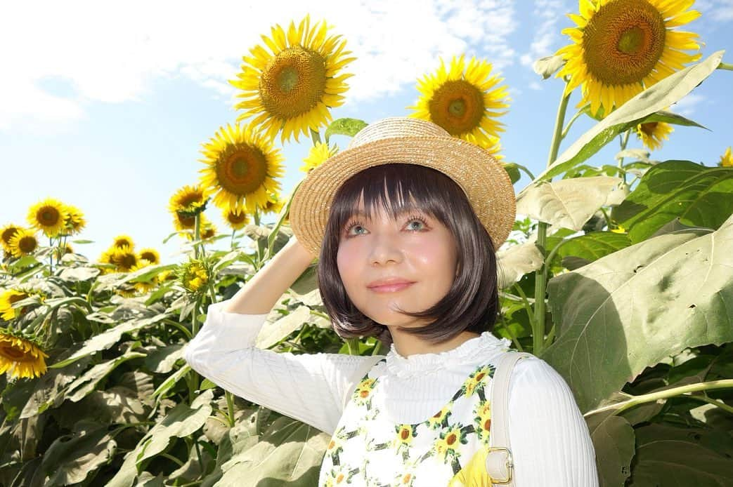 木部さんさんのインスタグラム写真 - (木部さんInstagram)「毎年楽しみにしていた清瀬市のひまわり🌻イベント！﻿ ﻿ ﻿ 今年はコロナの影響で中止になってしまいました！😭﻿ ﻿ ﻿ 来年は是非！！🙏﻿ ﻿ ﻿ ※写真は2年前に撮ったものです！﻿ ﻿ ﻿ ﻿ ﻿ #ひまわり #向日葵　#ひまわり畑🌻 #黄色い花 #夏の日 #麦わら帽子 #2年前 #8月 #2018summer  #ころなにまけるな #sunflowers🌻 #yellowflowers🌻 #sunflowerfields #2yearsago #2018summer #summerdays🌞 #strawhat #covid19goaway」8月8日 22時58分 - kibe_dayo