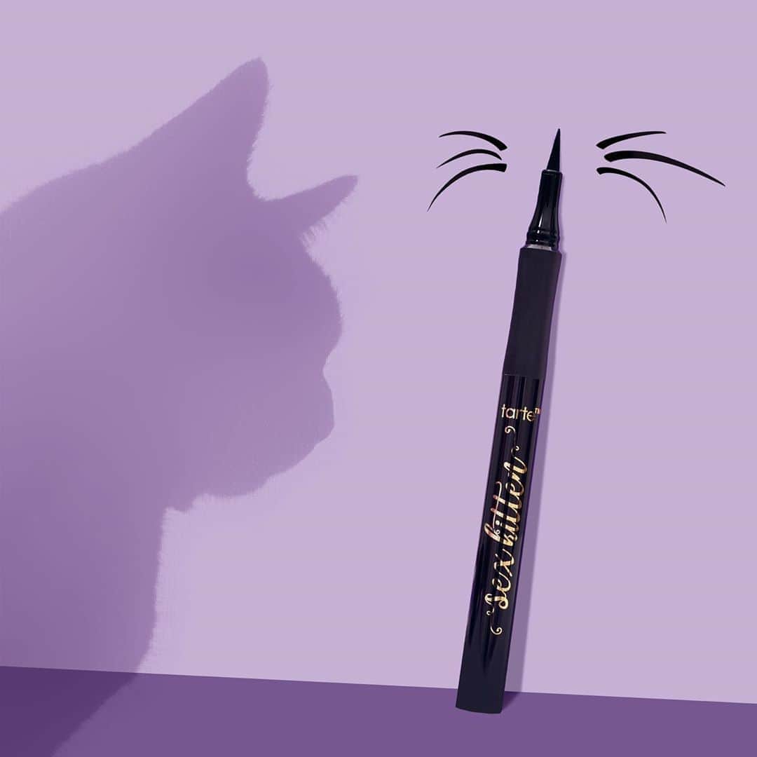 Tarte Cosmeticsさんのインスタグラム写真 - (Tarte CosmeticsInstagram)「Stay lookin' good & feline fine with a puuurfect cat eye using our sex kitten liquid liner! 😻 This triple-black formula is waterproof & lasts for 12 hours! 🐾  In honor of #InternationalCatDay, COMMENT your cat's name! 👇 #crueltyfree #rethinknatural」8月8日 23時00分 - tartecosmetics