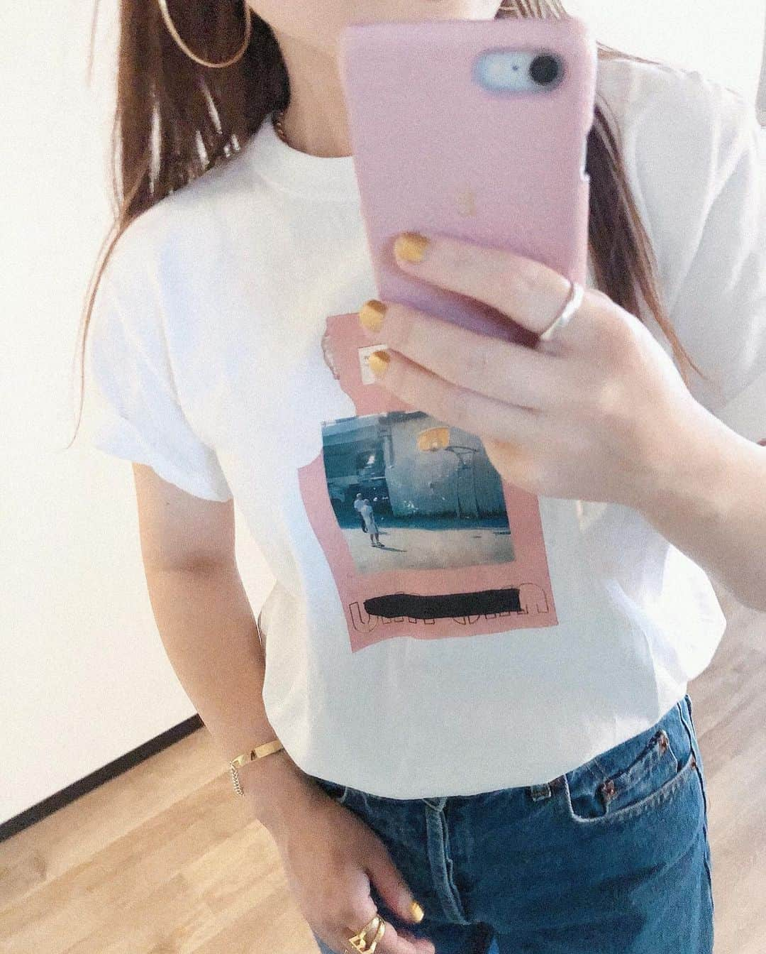 erinaさんのインスタグラム写真 - (erinaInstagram)「good night🦕💕 ・ ・ ・ #ena_ootd#vintagefashion#instafashion#tshirt#rili_tokyo#isutapic#bis_web#pressblog#148cm」8月8日 23時14分 - enappi_148