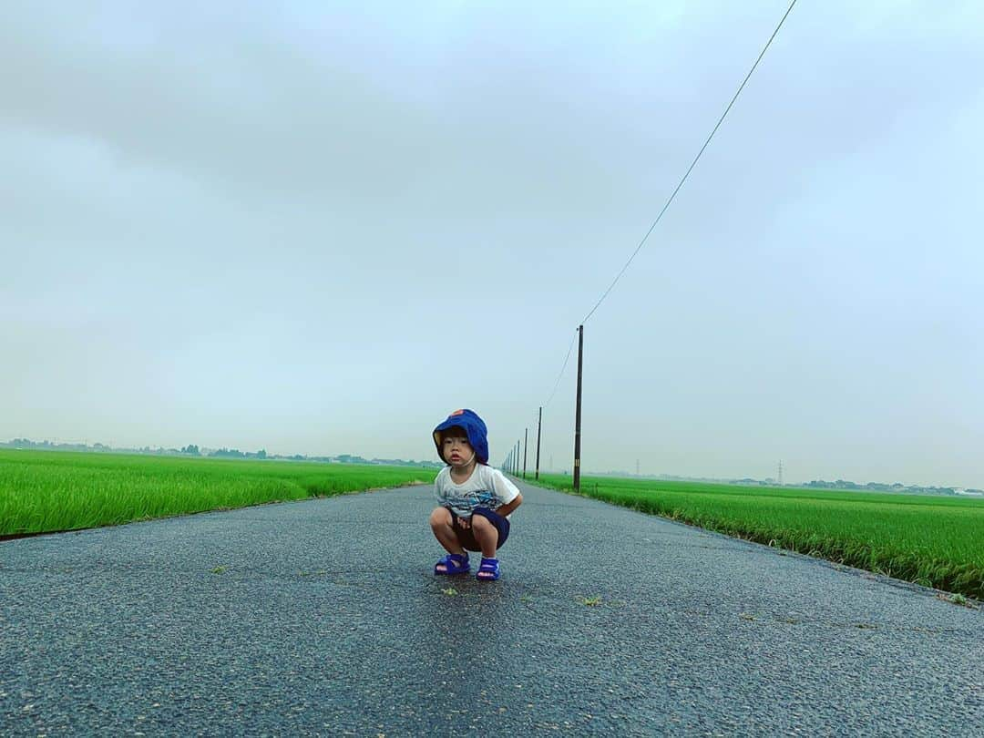 氷浦紫さんのインスタグラム写真 - (氷浦紫Instagram)「#ricefeelds #2歳半男の子#familytime #niigata #rainydays #2yearshalf」8月9日 13時22分 - yukalihiula