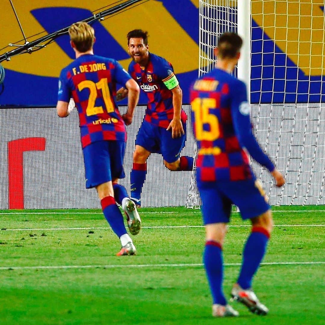 LFPさんのインスタグラム写真 - (LFPInstagram)「@leomessi on target! ⚽️ • ¡Messi no perdona! ⚽️  #Messi #DeJong #Lenglet #Barça #LaLiga #LaLigaSantander」8月9日 4時55分 - laliga
