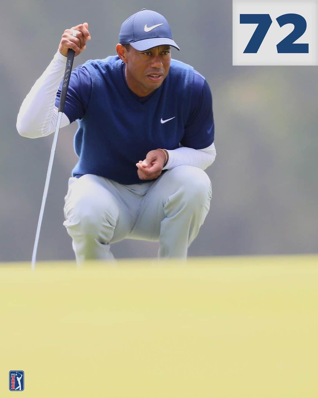 PGA TOURさんのインスタグラム写真 - (PGA TOURInstagram)「A second consecutive 72 leaves Tiger Woods 2-over at the @PGAChampionship.」8月9日 6時34分 - pgatour