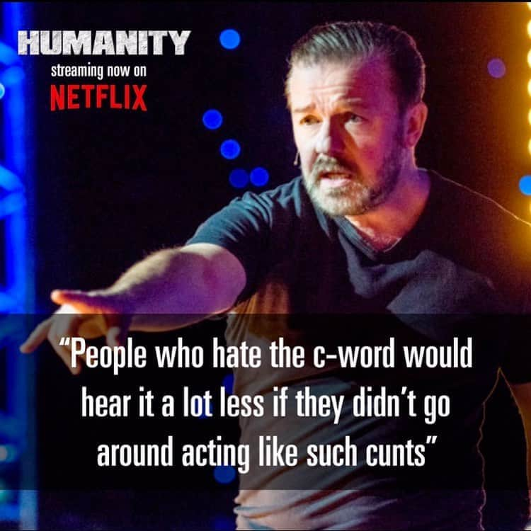 リッキー・ジャーヴェイスさんのインスタグラム写真 - (リッキー・ジャーヴェイスInstagram)「Watch #Humanity on Netflix 🙏」8月9日 6時36分 - rickygervais