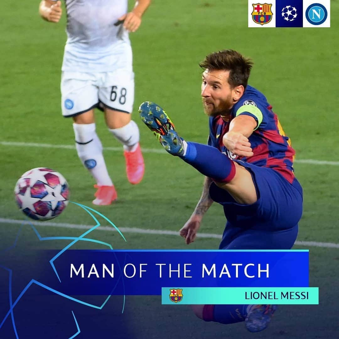 UEFAチャンピオンズリーグさんのインスタグラム写真 - (UEFAチャンピオンズリーグInstagram)「🔵🔴 After inspiring Barcelona into last 8, Leo Messi = #UCLMOTM! 👏👏👏⁣ ⁣ 👉 He'll be one of four candidates for Player of the Week. Voting opens on Saturday night 👑」8月9日 6時44分 - championsleague