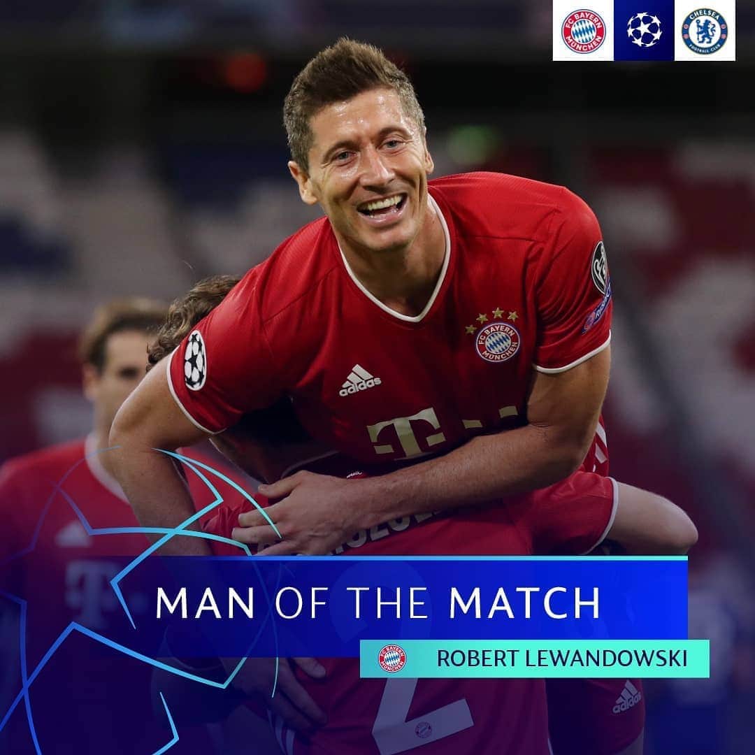 UEFAチャンピオンズリーグさんのインスタグラム写真 - (UEFAチャンピオンズリーグInstagram)「🔴 Bayern hero @_rl9 wins #UCLMOTM for his display against Chelsea ⚽️⚽️🅰️🅰️⁣ ⁣⁣ 👉 He'll be one of four candidates for Player of the Week. Voting opens on Saturday night 👑」8月9日 6時54分 - championsleague