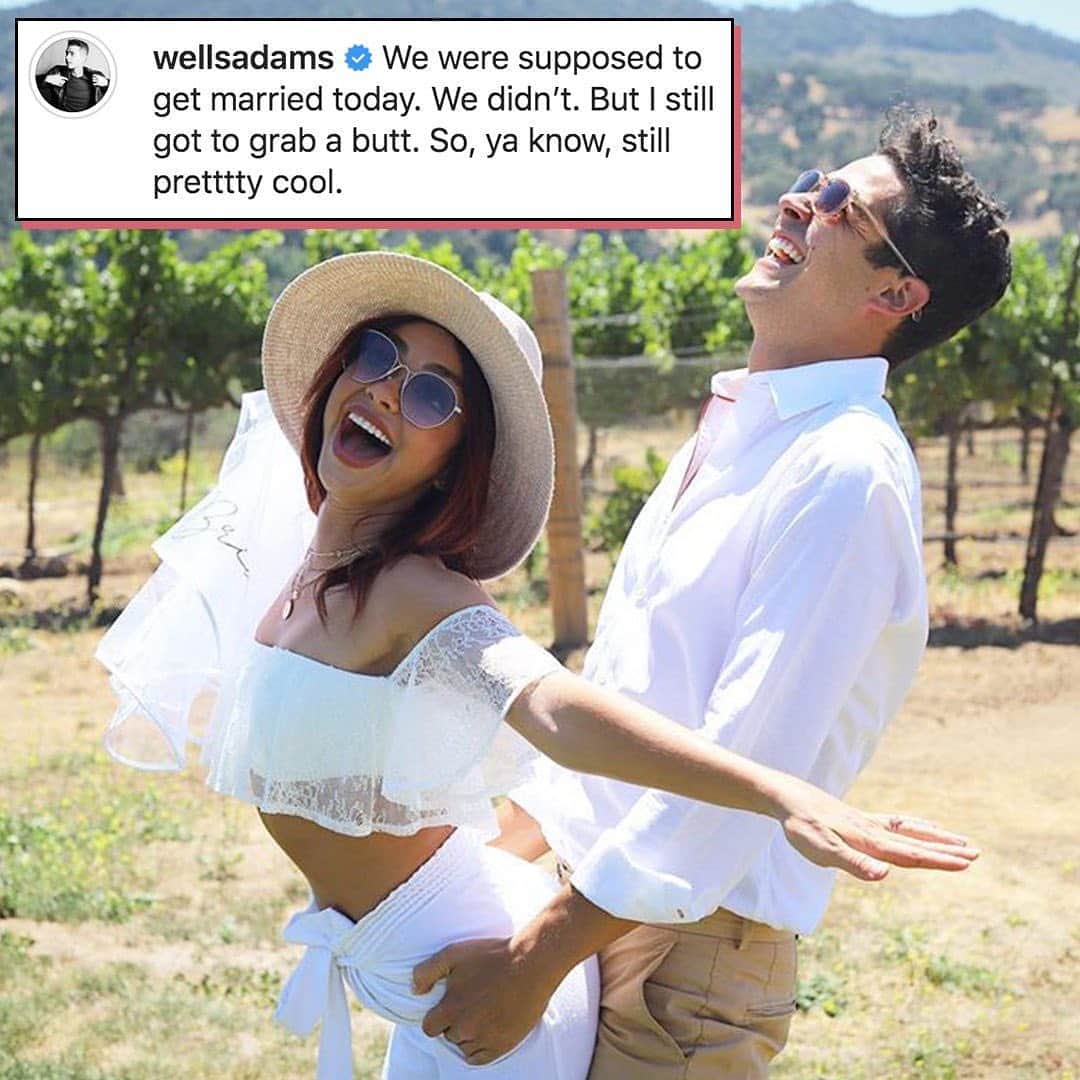 E! Onlineさんのインスタグラム写真 - (E! OnlineInstagram)「No wedding? Wine not still celebrate. 🤷 (📷: Instagram)」8月9日 8時17分 - enews