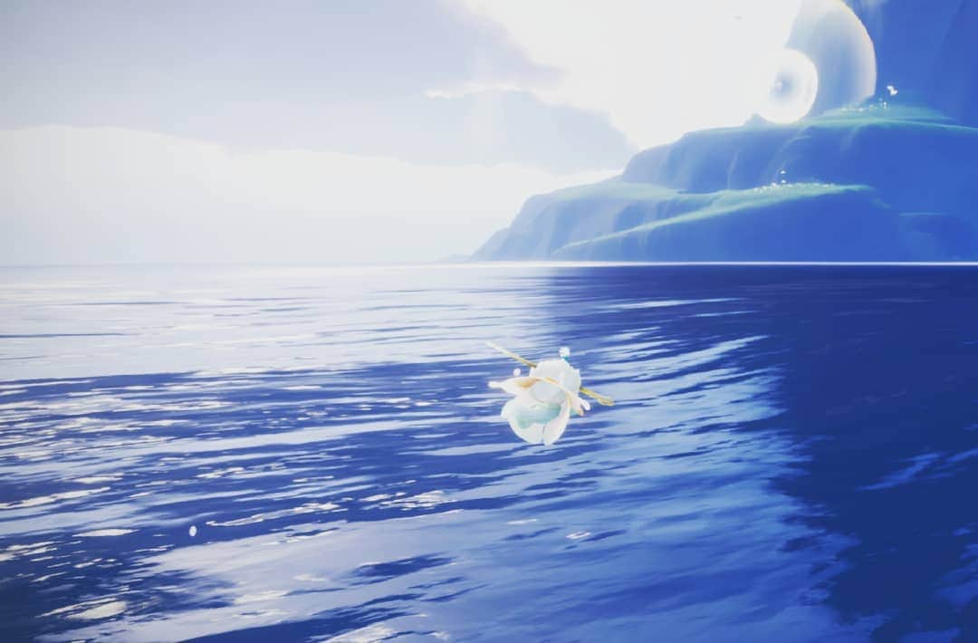 藤純さんのインスタグラム写真 - (藤純Instagram)「楽園エリアで潜水して遊んできた。 海底を歩いていくと崖みたいになっててめちゃくちゃ怖い。 『海底47m』なら、この崖を覗き込むとサメの影がずああっと！怖い！ タラソフォビア刺激される！ アップデートされてますます水の表現が綺麗になったなあsky。大好き。 巨大マンタがでてくるようになって、あのラピュタみたいなところまで飛んでくれるようになったのたのしい。へへへ  #sky星を紡ぐ子どもたち  #thatskygame  #playaparttogether」8月9日 8時34分 - fujijunrox