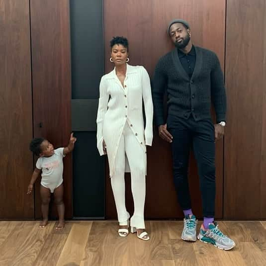 ガブリエル・ユニオンさんのインスタグラム写真 - (ガブリエル・ユニオンInstagram)「Double Date with me & @dwyanewade & @kaaviajames & Seal-y 1 & 2 🖤👶🏾」8月9日 11時02分 - gabunion