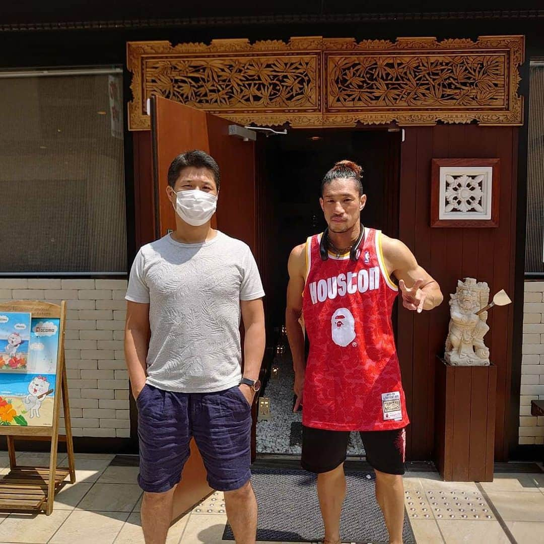 前口太尊さんのインスタグラム写真 - (前口太尊Instagram)「明日からまた大変なので、チートしました👌👌👌  青津さん、セクシーなおひさくんご馳走様でした😆  楽しい時間でした‼️  #ランチ　#ocomo #小岩　#山口県のカリスマ」8月9日 21時49分 - tyson0925