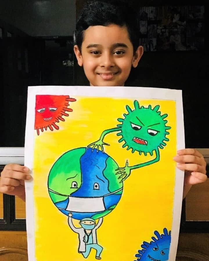 unicefさんのインスタグラム写真 - (unicefInstagram)「#COVID19 through drawings.⁣ ⁣ Children in Bangladesh are using their creative talents to express how they are feeling during the pandemic. What has been your outlet?⁣ ⁣ 📷: @unicefbangladesh⁣ ⁣ ⁣」8月9日 22時00分 - unicef