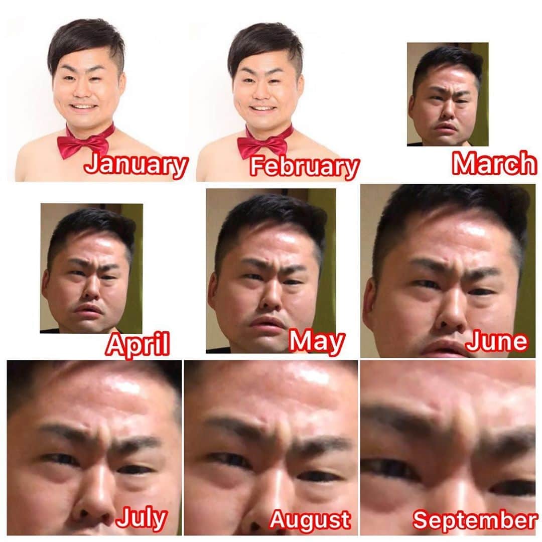 のインスタグラム：「I tried 2020Challenge!  I expressed 2020 with a face  #2020Challenge  #future  #brightfuture  #2020  #お笑い芸人 #comedy  #kawaii #face #ウエスp  #2021 #mruekusa #gottalent #ゴットタレント」