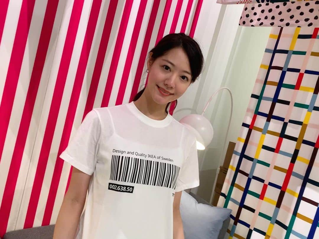 樺島彩のインスタグラム：「先週のロケで着させてもらったIKEAのTシャツとパーカーです💗デザインも可愛くて、お安いのに着心地がすごく良かったですよ😊 今週のおばけ屋敷ロケは怖すぎました🥺笑 皆さまも是非☺️💕」